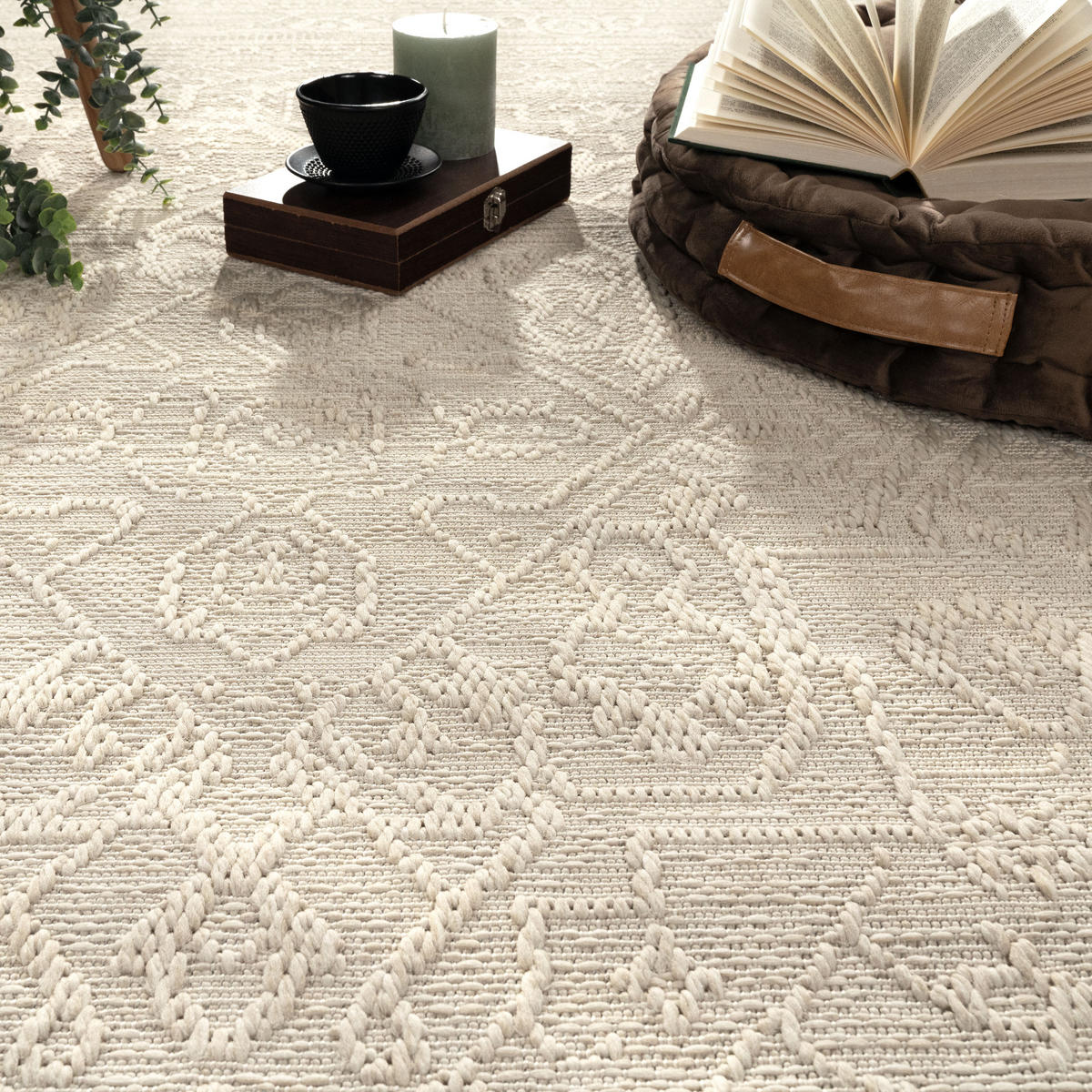 OUTDOORTEPPICH 240/340 cm Rimini 413 - Creme, Textil (240/340cm) - Paco Home