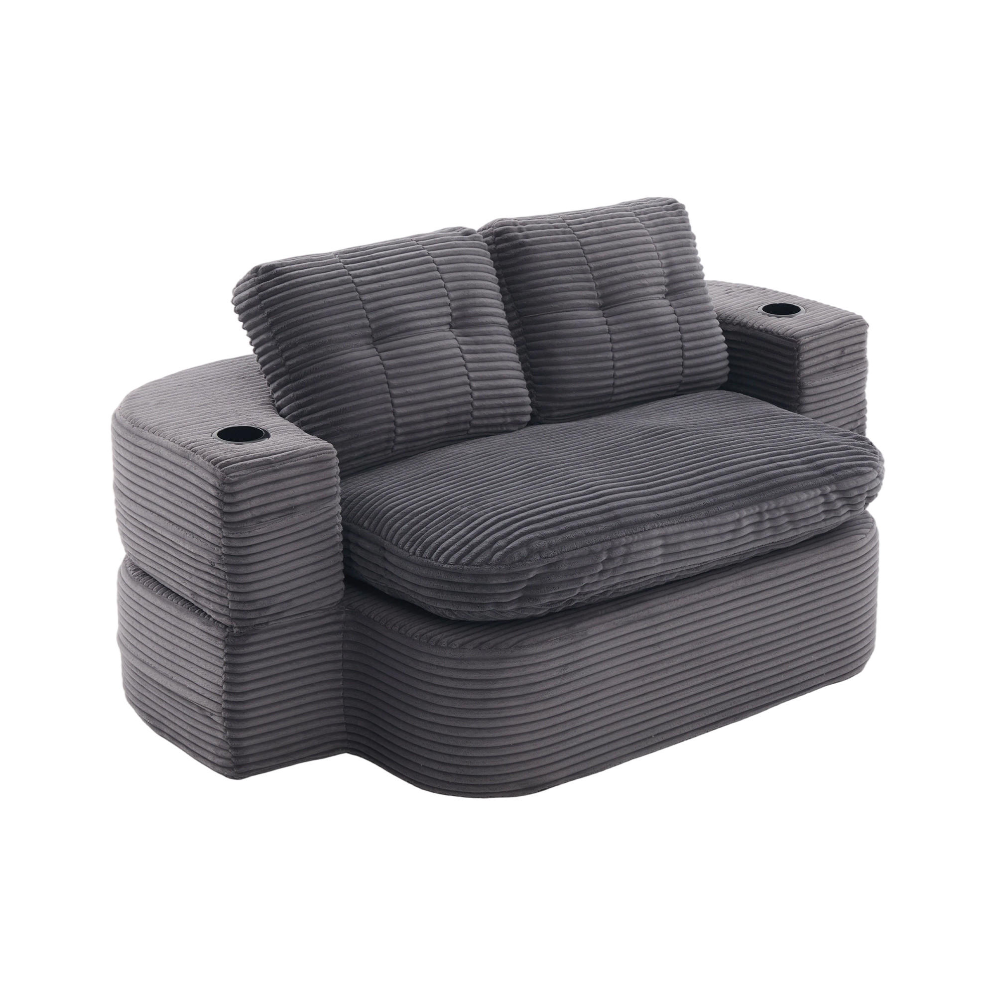 Evryae Sofa Dunkelgrau 165x61x97 cm