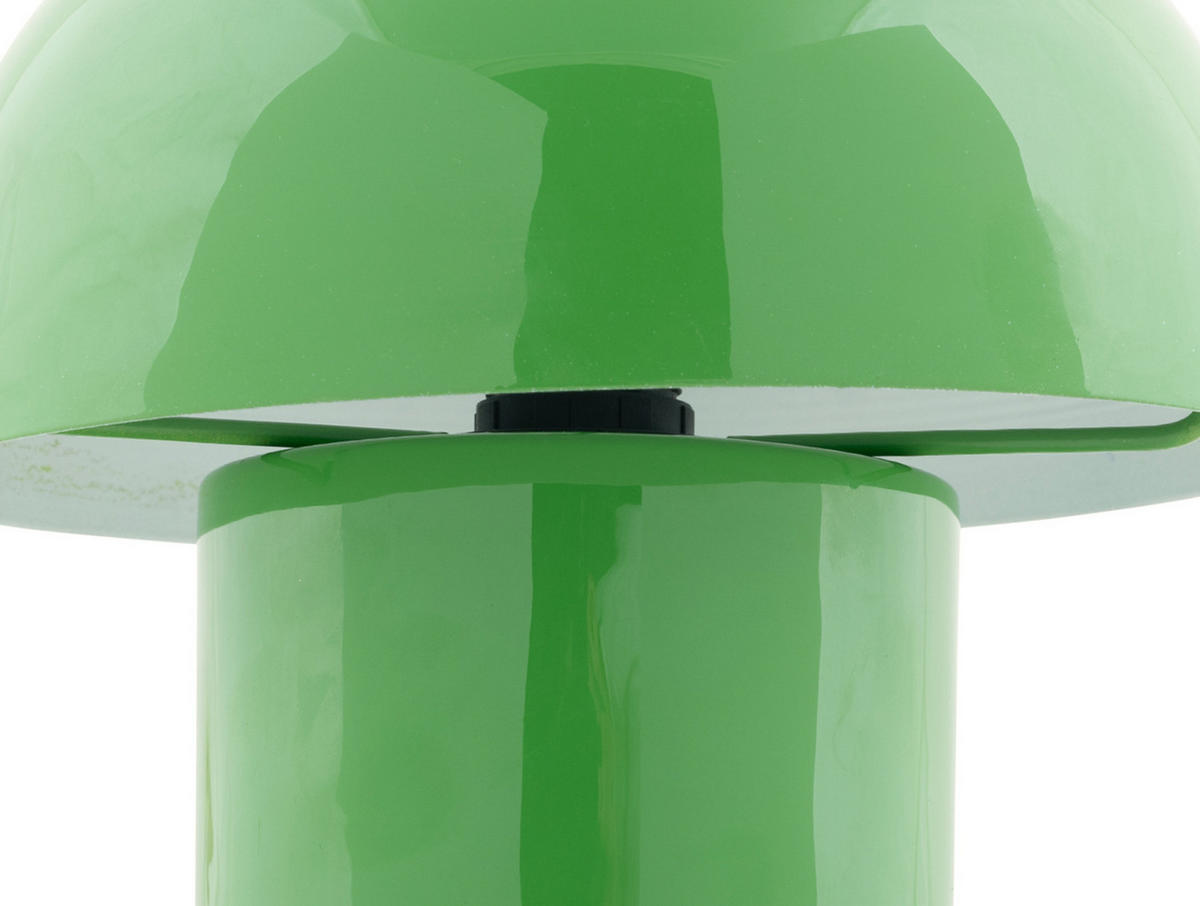 TISCHLAMPE Fat Mushroom 20/20/20 cm - Grün, Metall (20/20/20cm) - Leitmotiv