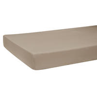 SPANNBETTLAKEN BasicSoft Baumwoll-Jersey mit Elasthanplaza-taupe 180-200/200 cm - Taupe, Textil (180/200cm) - beties Heimtextil