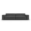 SOFA Jodie aus Samt grau 4 Sitzplätze - Grau, Textil (244/70/102cm) - Micadoni