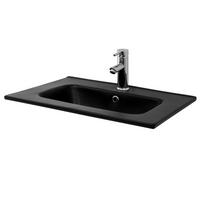 WASCHBECKEN - Schwarz, Keramik (46/16.5/61cm) - ML-DESIGN