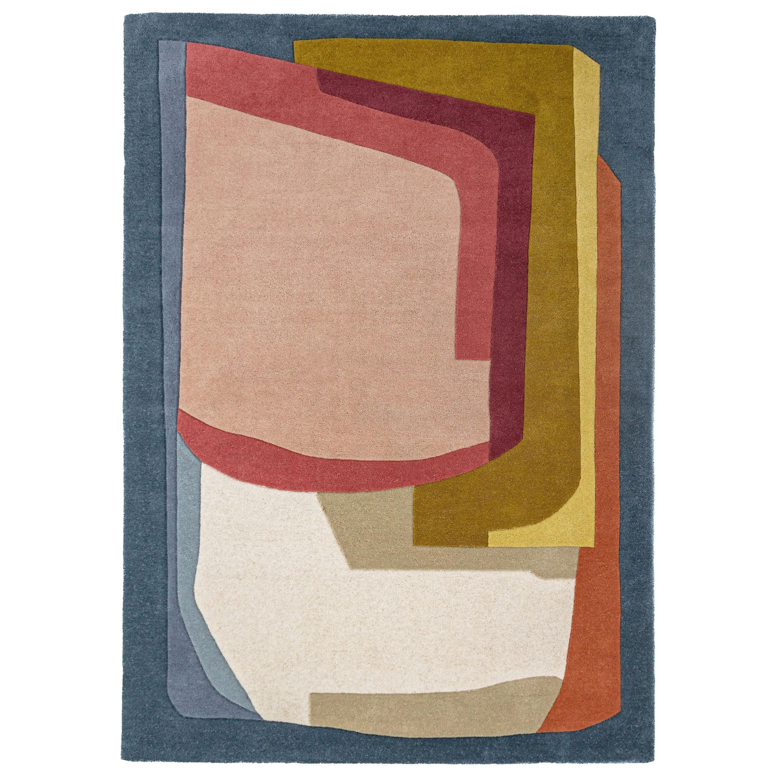 TEPPICH aus Wolle, handgetuftet, DIBBIN, in Multi, Farbblöcke, 160 x 230 cm - Multicolor, Textil (160/230cm) - KADIMA DESIGN