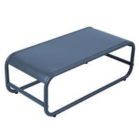 BEISTELLTISCH, pazifikblau - Blau, Metall (85/40/30cm) - Oviala