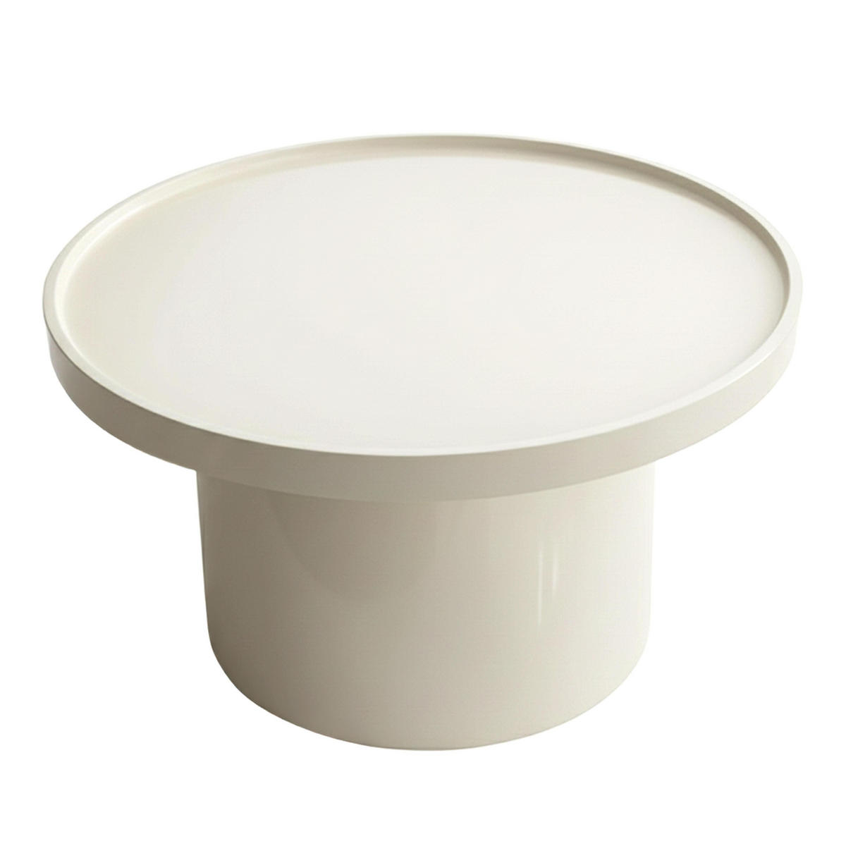 COUCHTISCH, Weiß - Weiß, Holzwerkstoff (70/70/40cm) - Oviala