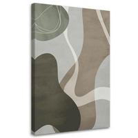 KUNSTDRUCK Grau 80/120 cm - Grau, Textil (80/120cm) - KUNSTLOFT