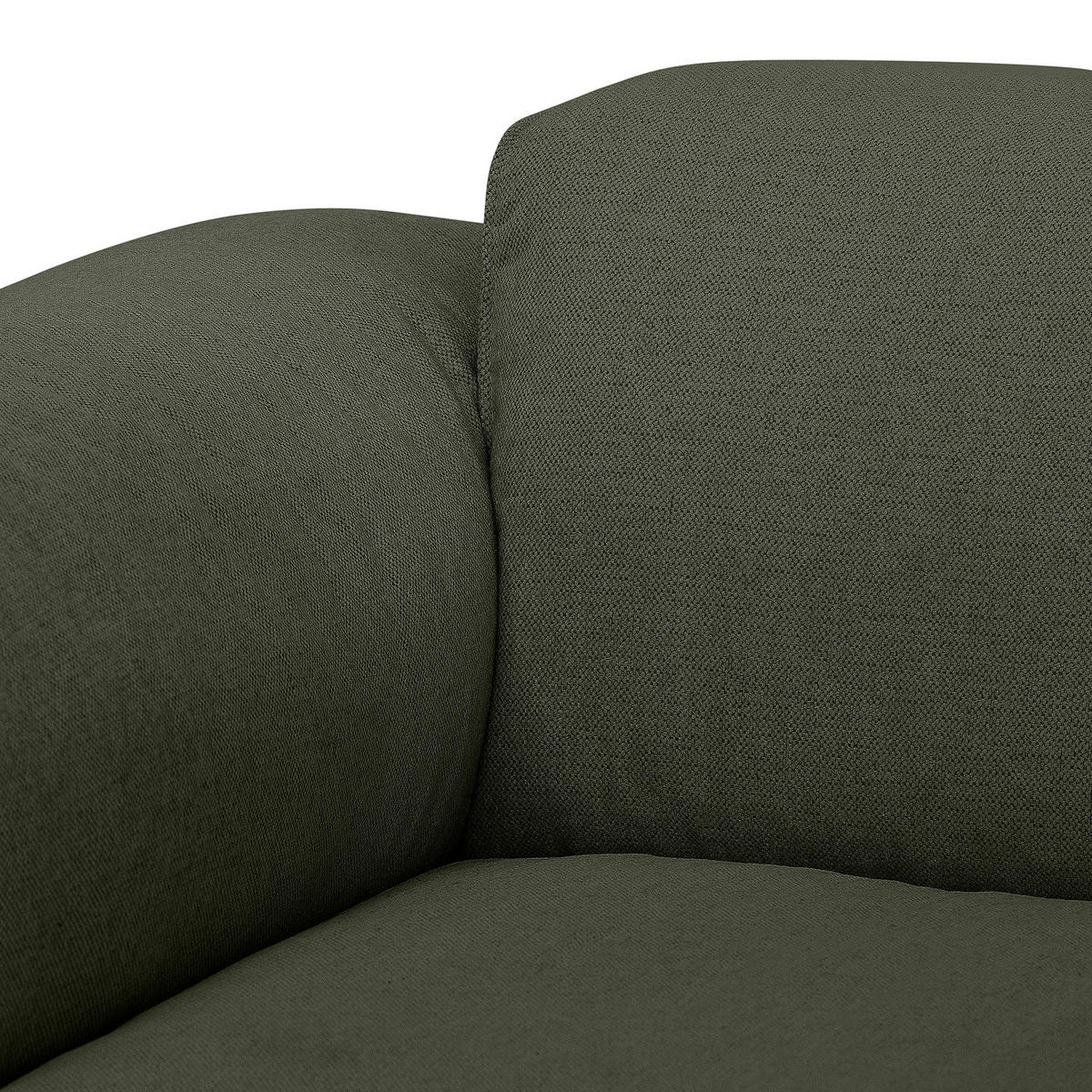 ECKSOFA mit Rundecke - Schwarz/Grau, Kunststoff/Textil (325/260cm) - home24