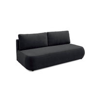SOFA Antonio 3 Sitzplätze Schwarz - Schwarz, Holz (210/82/106cm) - Petits-meubles