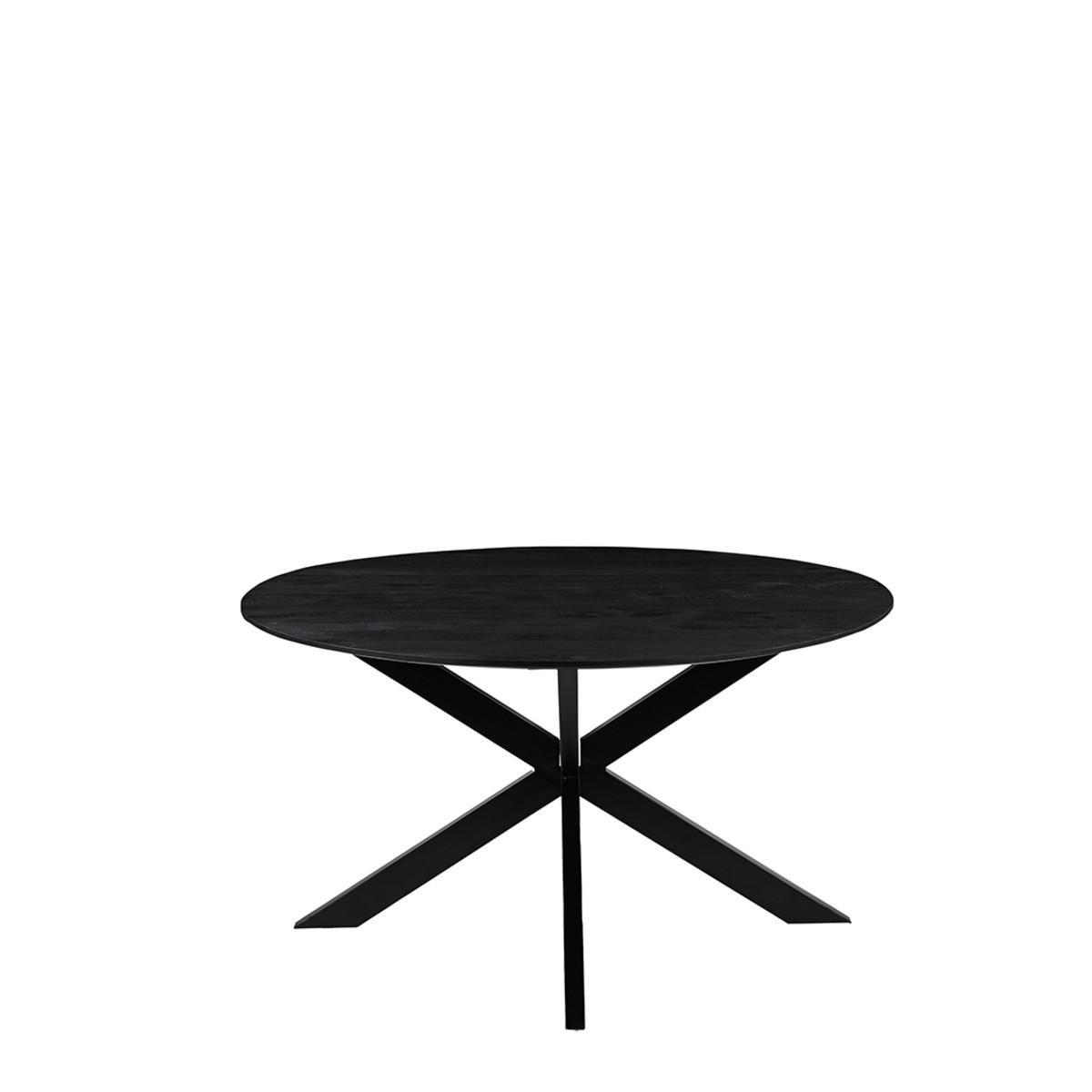 Label51 Esstisch Schwarz 140x76x140 cm