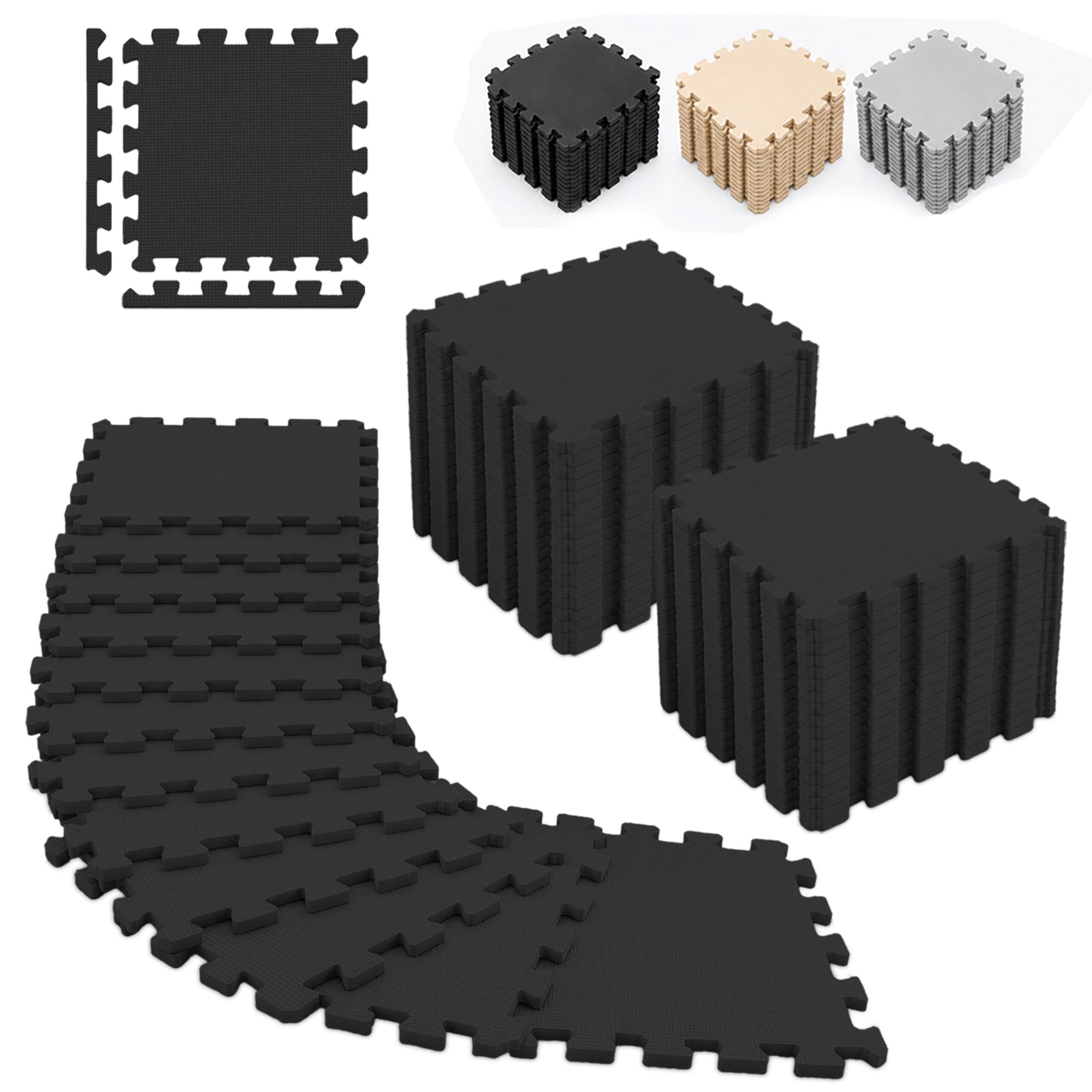 COVOR Negru set-36 piese 30x30 cm