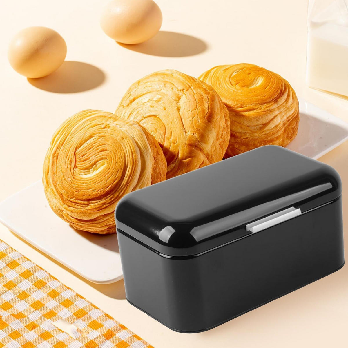 BROTKASTEN 30.3/18.2/15.2 cm Grau - Grau, Metall (18.2/15.2/30.3cm) - Authentics