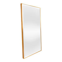 WANDSPIEGEL Novoli - Goldfarben, Glas/Kunststoff (50/4/100cm) - [en.casa]