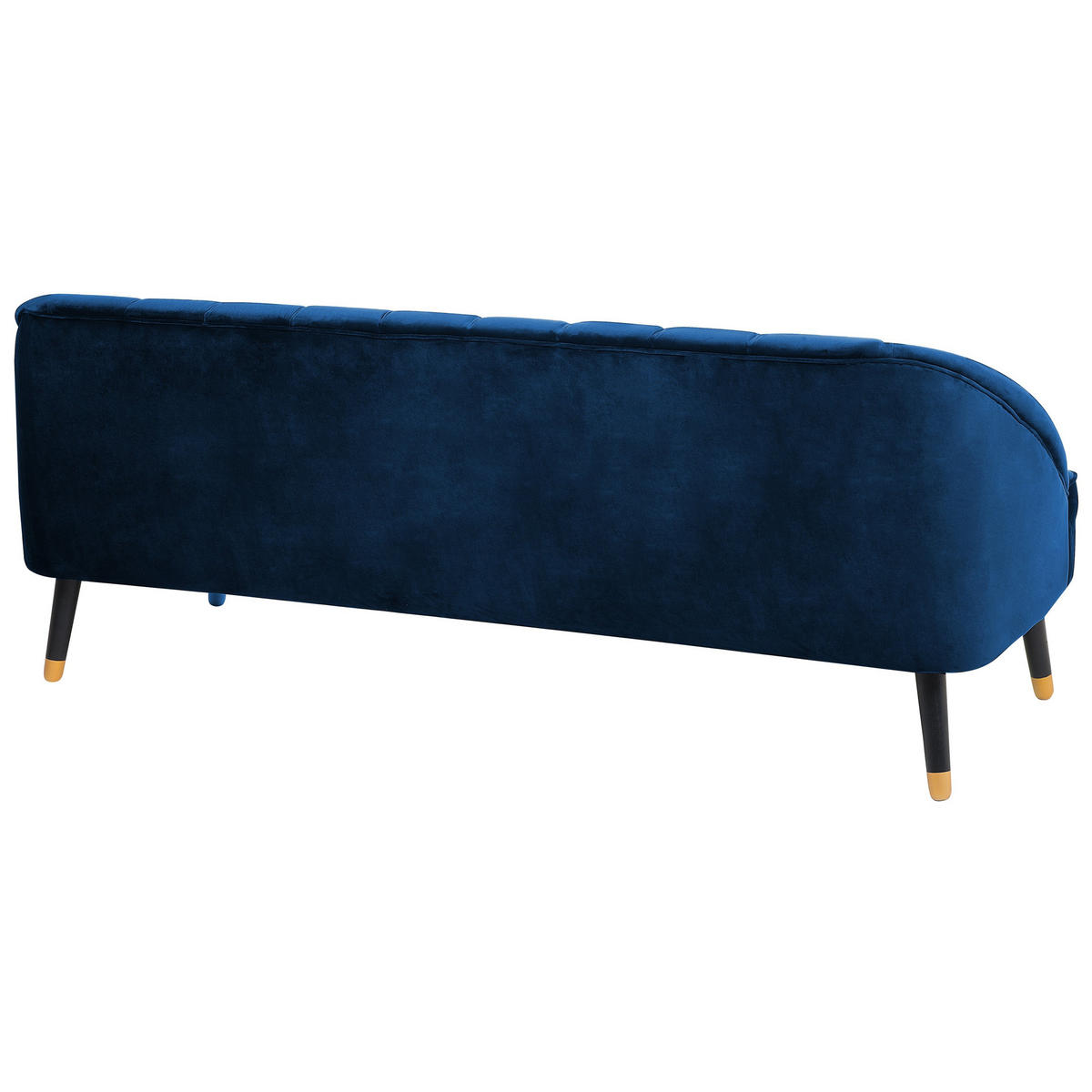 3-SITZER-SOFA Samtstoff Kobaltblau Alsvag - Hellblau, Textil (191/73/73cm) - Beliani