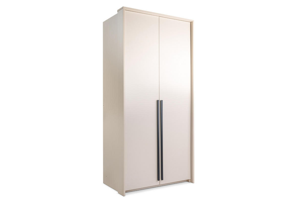 KLEIDERSCHRANK GENEVE 105/217/65 cm in Sandbeige - Beige, Holzwerkstoff (105/217/65cm) - Deine Möbel 24
