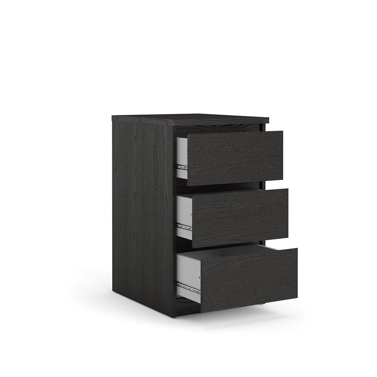 KOMMODE Schwarz - Schwarz, Holzwerkstoff (40/70/50cm) - ebuy24