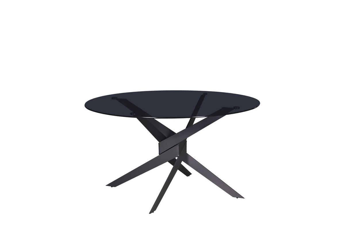 ESSTISCH Jenna Grau 140/140/76 cm - Grau, Metall (140/140/76cm) - Drawer