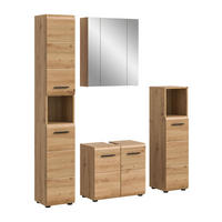 BAD-SET ICE 4-tlg. (B/H/T: ca. 150/185/30 cm) in Artisan Oak Nachbildung/Artisan Oak Nachbildung - Eiche Artisan, Holz (150/185/30cm)