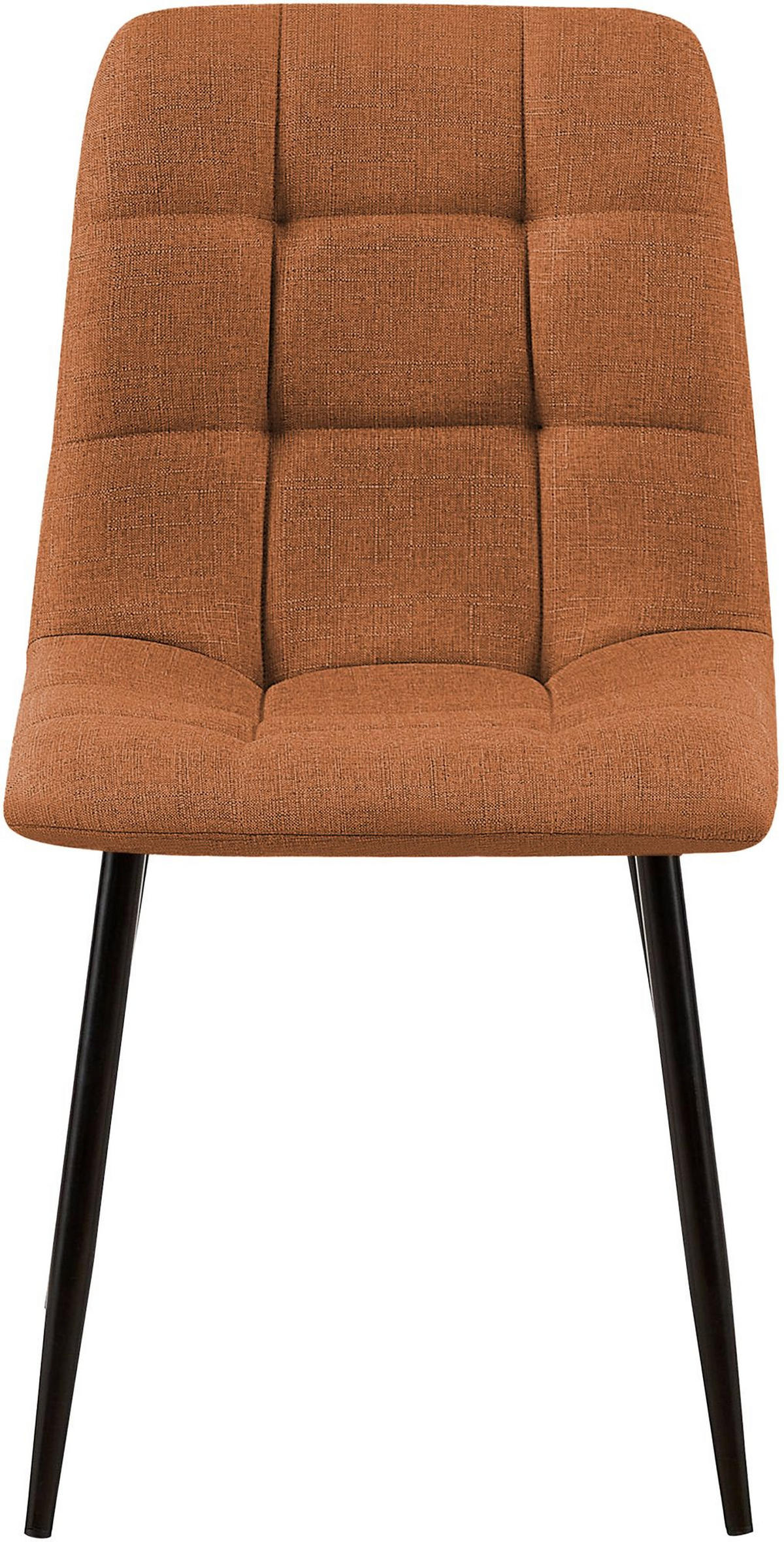 STUHL Stoff Orange - Orange, Textil/Metall (45/84/55cm) - CLP