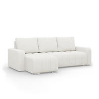 ECKSOFA MIT SCHLAFFUNKTION ABRIELLE BONELL Creme - Creme, Textil (144/237cm) - Mebligo