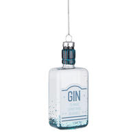 BAUMANHÄNGER Hang On Gin Flasche - Blau, Glas (4/11/3cm) - Butlers