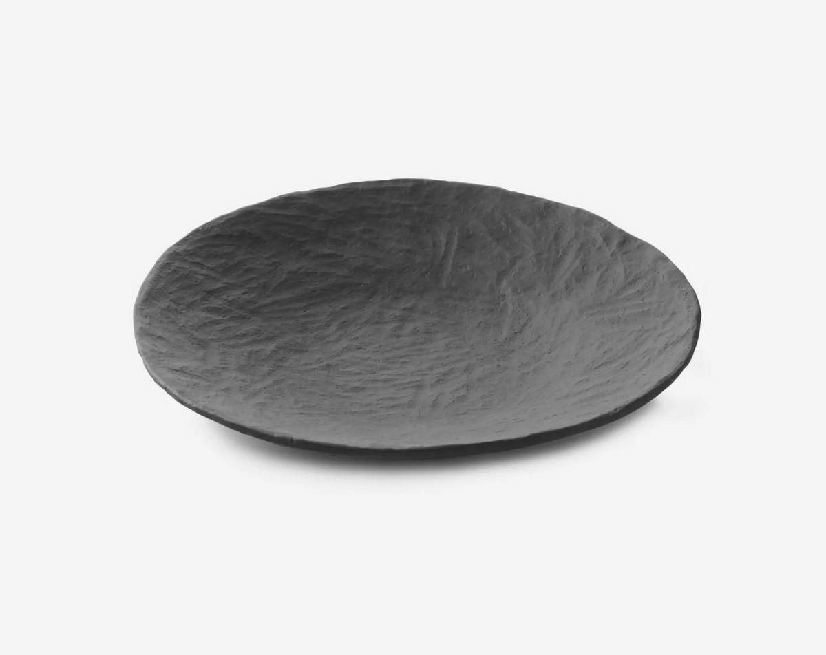 COUPTELLER YLI 22 CM Matt schiefer style - Schieferfarben, Keramik (22cm) - Revol Porcelaine France
