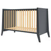 BABYBETT Zoe, Mitwachsendes, Anthrazit - Anthrazit, Holz (60/120cm) - Premiers Moments