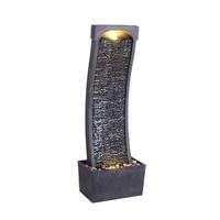 GARTENBRUNNEN 98cm - Schwarz, Kunststoff (34/22/98cm) - Teamson Home
