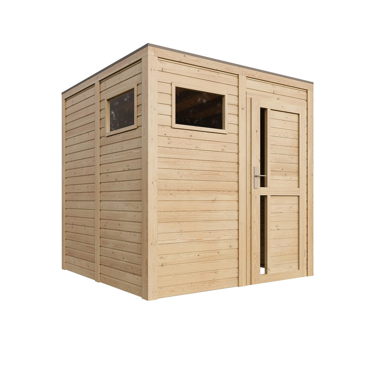 GARTENHAUS Holz 4,20 m² M325F1 - Naturfarben, Holz (208/210/202cm) - Timbela
