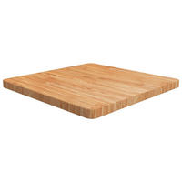 TISCHPLATTE Quadratisch Hellbraun 70/70/4Cm Behandelte Eiche - Braun, Holz (70/70/4cm) - vidaXL
