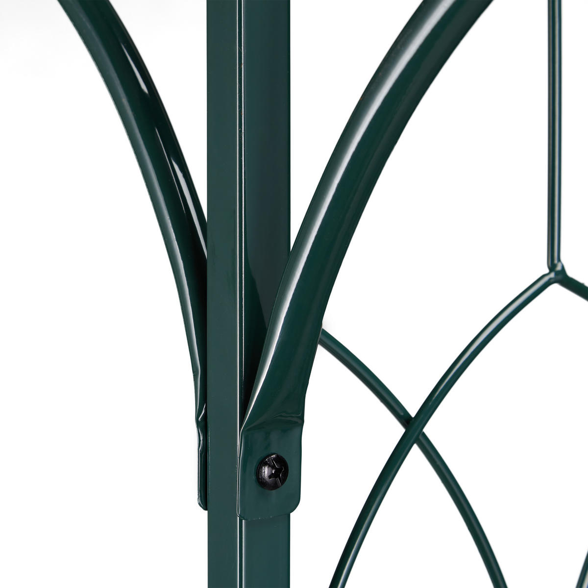 ROSENBOGEN - Dunkelgrün, Metall (202/205/52cm) - Relaxdays