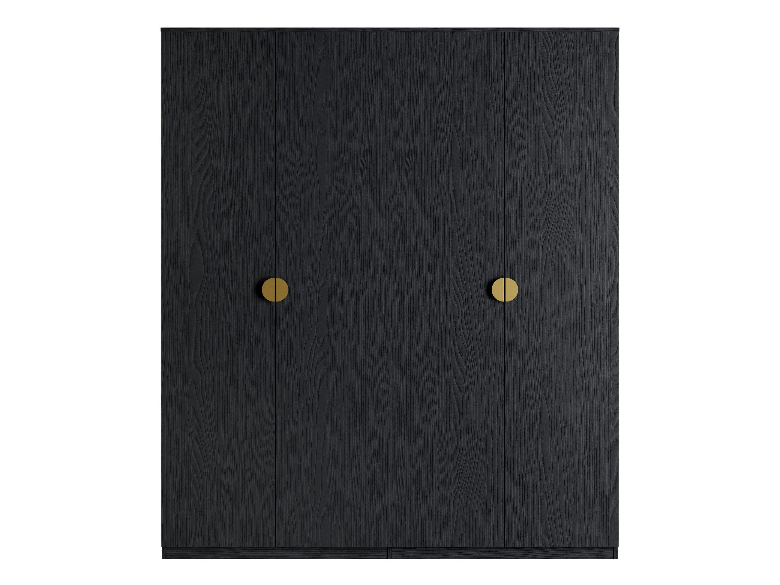 DREHTÜRENSCHRANK FRAYN 179,4/209,1/58,5cm 4-türig Graphit - Graphitfarben, Holzwerkstoff (179.4/209.1/58.5cm) - MASSENO