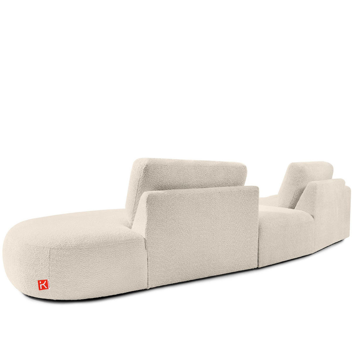 4-SITZER ECKSOFA ZUCCO Boucle rechts, Beige - Beige, Textil (350/84/105cm) - KONSIMO®