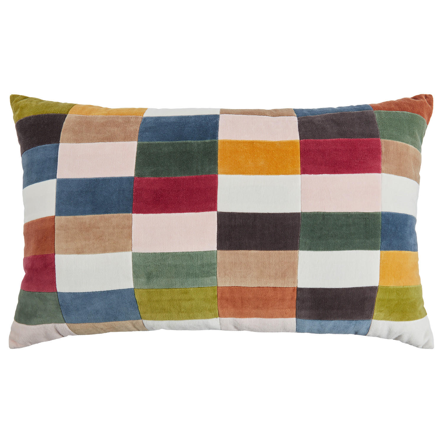 KISSEN Checker Velvet - Multicolor, Textil (70/40cm) - Butlers