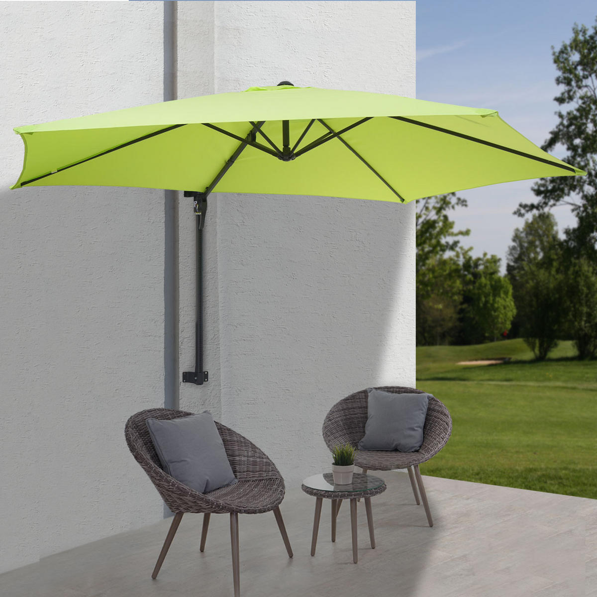 WANDSCHIRM 3M NEIGBAR Hellgrün - Hellgrün, Textil (300/280cm) - MCW