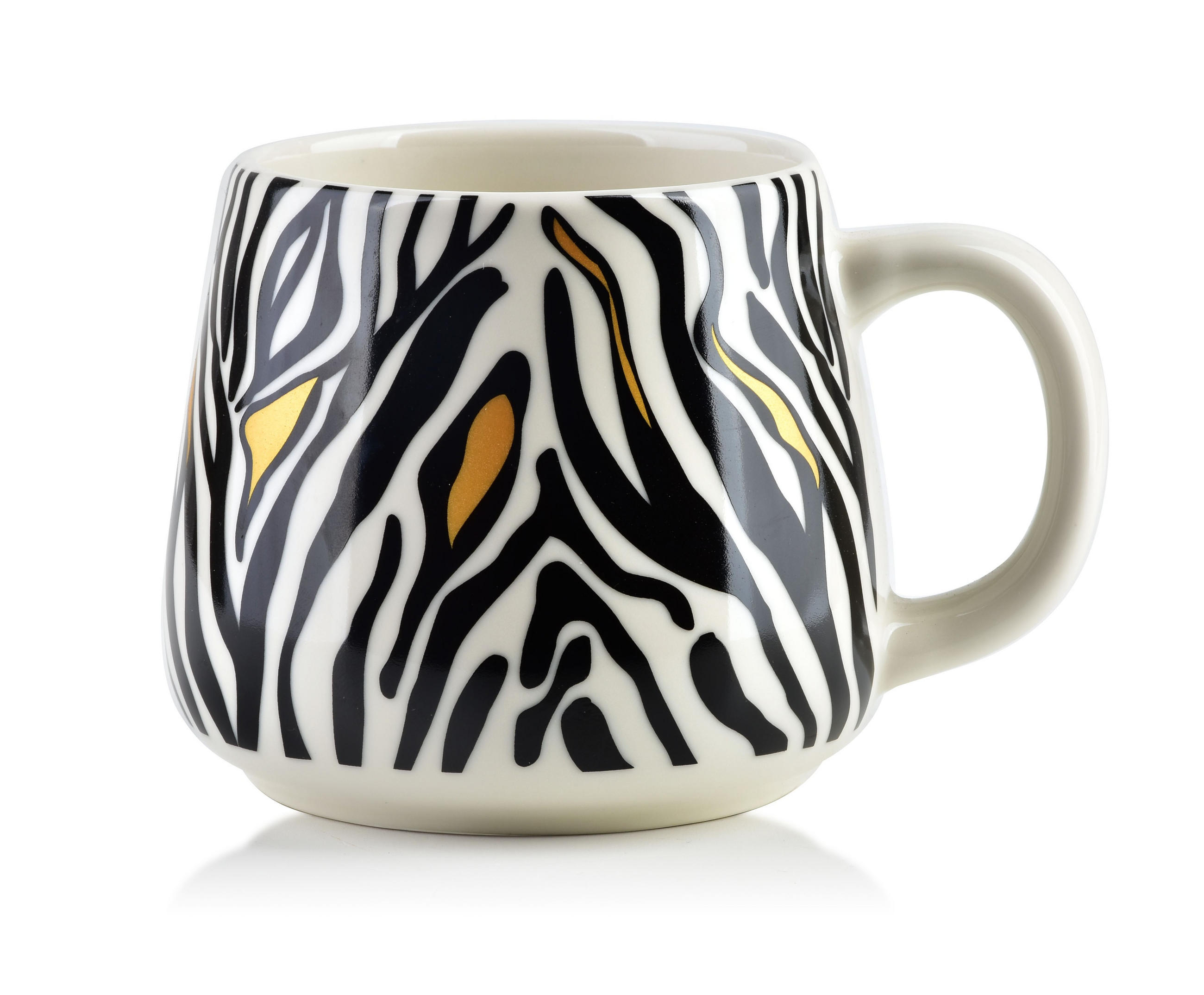 BECHER Wild Gold 13/8.5/9 cm Keramik - Goldfarben, Keramik (0.5L) - Mondex