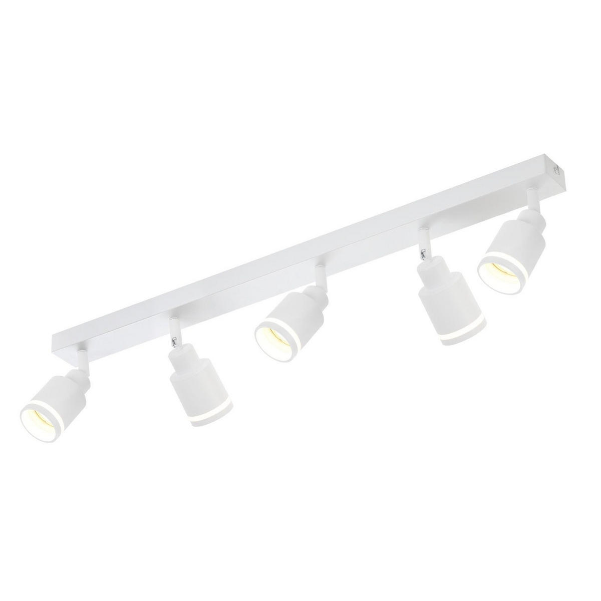 STRAHLER Mergentheim 5-flammig 69/5/15.7 cm - Weiß, Metall (69/5/15.7cm) - Nettlife