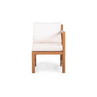 DININGSTUHL MIT 1 ARMLEHNE - Akazie massiv / Polyester - Braun / Beige - Beige/Braun, Holz/Textil (58/86/66cm) - home24