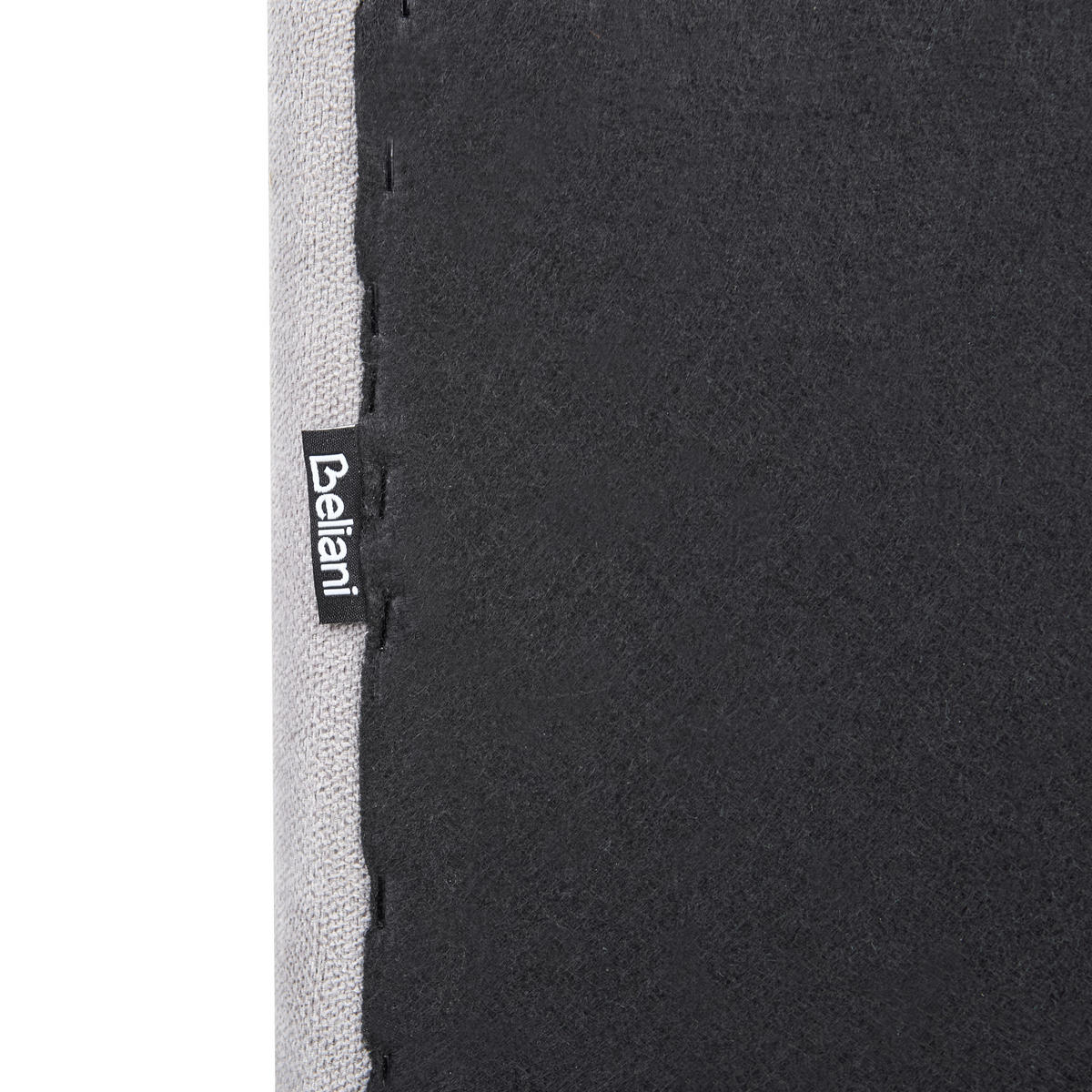 BETT mit Lattenrost 180/200 cm Hellgrau Talence - Hellgrau/Braun, Textil (180/200cm) - Beliani