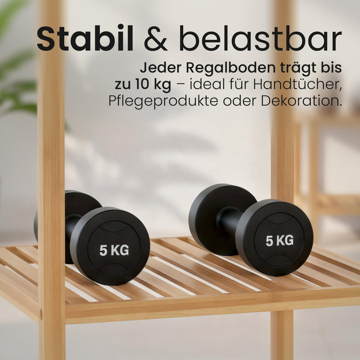 BADREGAL 36/36/79 cm Holz Natura - Eukalyptusholzfarben, Holz (36/79/36cm) - CLP