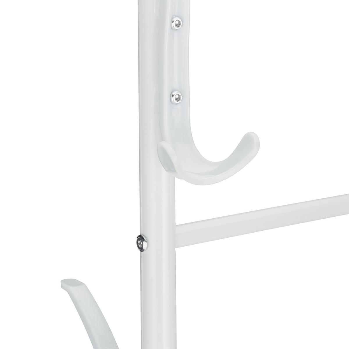 GARDEROBE - Weiß, Kunststoff/Metall (80/165/44cm) - Relaxdays