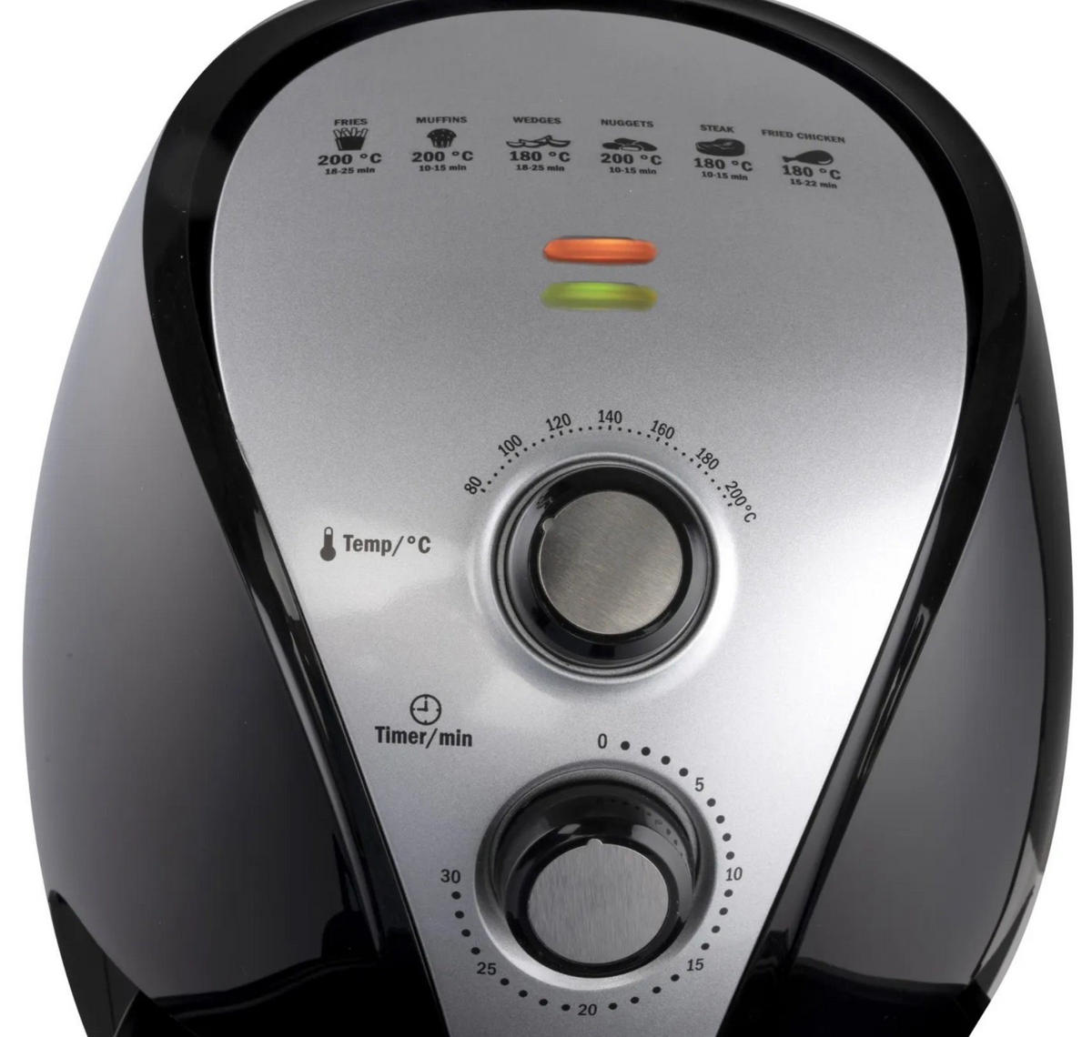 HEISSLUFTFRITTEUSE 3L 1300W Schwarz Kompakt - Schwarz, Kunststoff (25/30/30cm) - Alpina