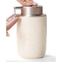 SEIFENSPENDER Keramik 350ml Beige & Rosa - Beige, Keramik (8/14/8cm)