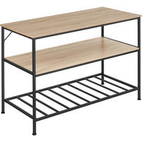 KÜCHENREGAL Akeley, 120 x 60 x 90, 5 cm, Industrial Holz hell, Eiche Sonoma - Naturfarben, Holzwerkstoff (60/90.5/120cm) - tectake