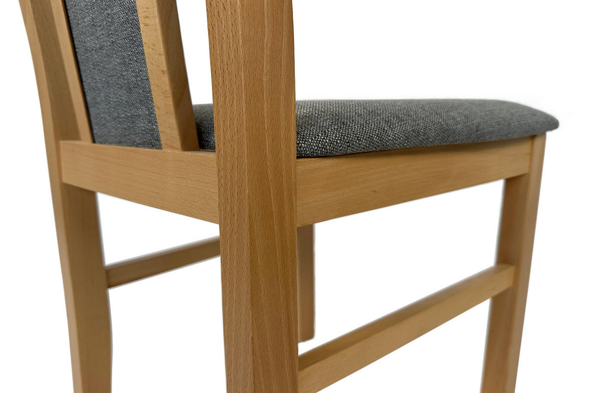 STUHL 2er Set Nilo 2, sonoma - Graubraun/Sonoma Eiche, Holz (43/94/40cm) - Leaf Design