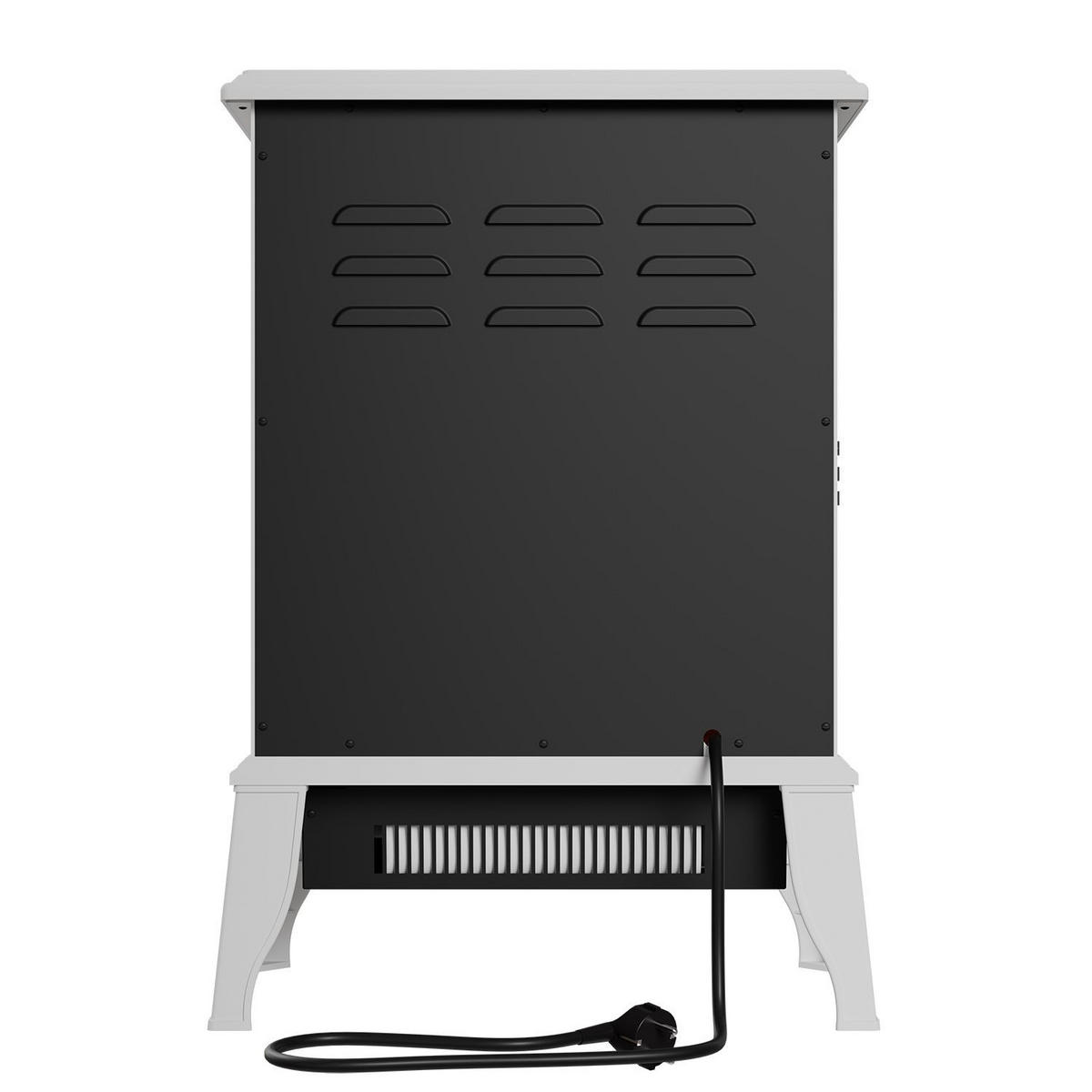 ELEKTROKAMIN 2000W Weiß - Weiß, Metall (39/57/24cm) - Juskys