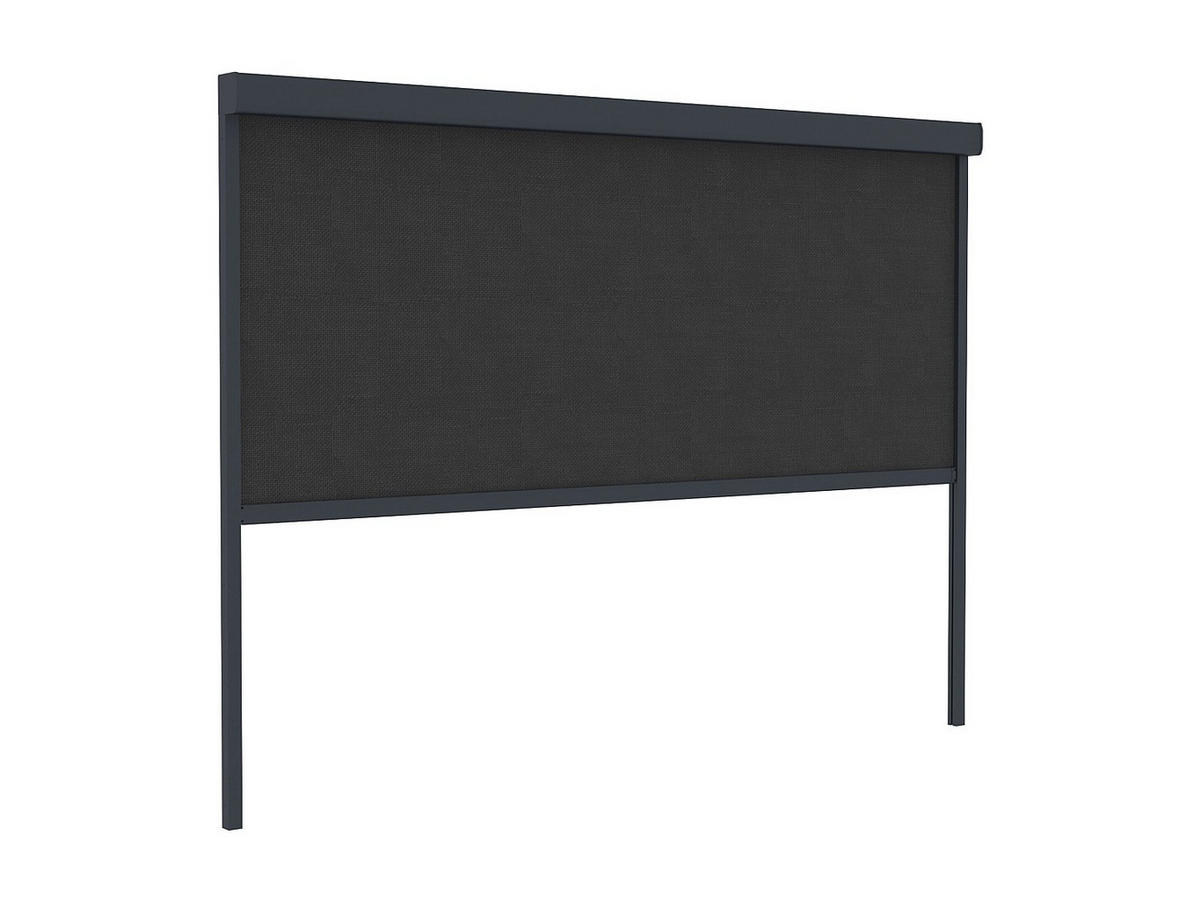 SEITENMARKISE ausziehbar für bioklimatisches Terrassendach - 2,78 x 2,05 m - VIADANA - Anthrazit, Textil (269.5/204.5/10.8cm) - Vente-Unique