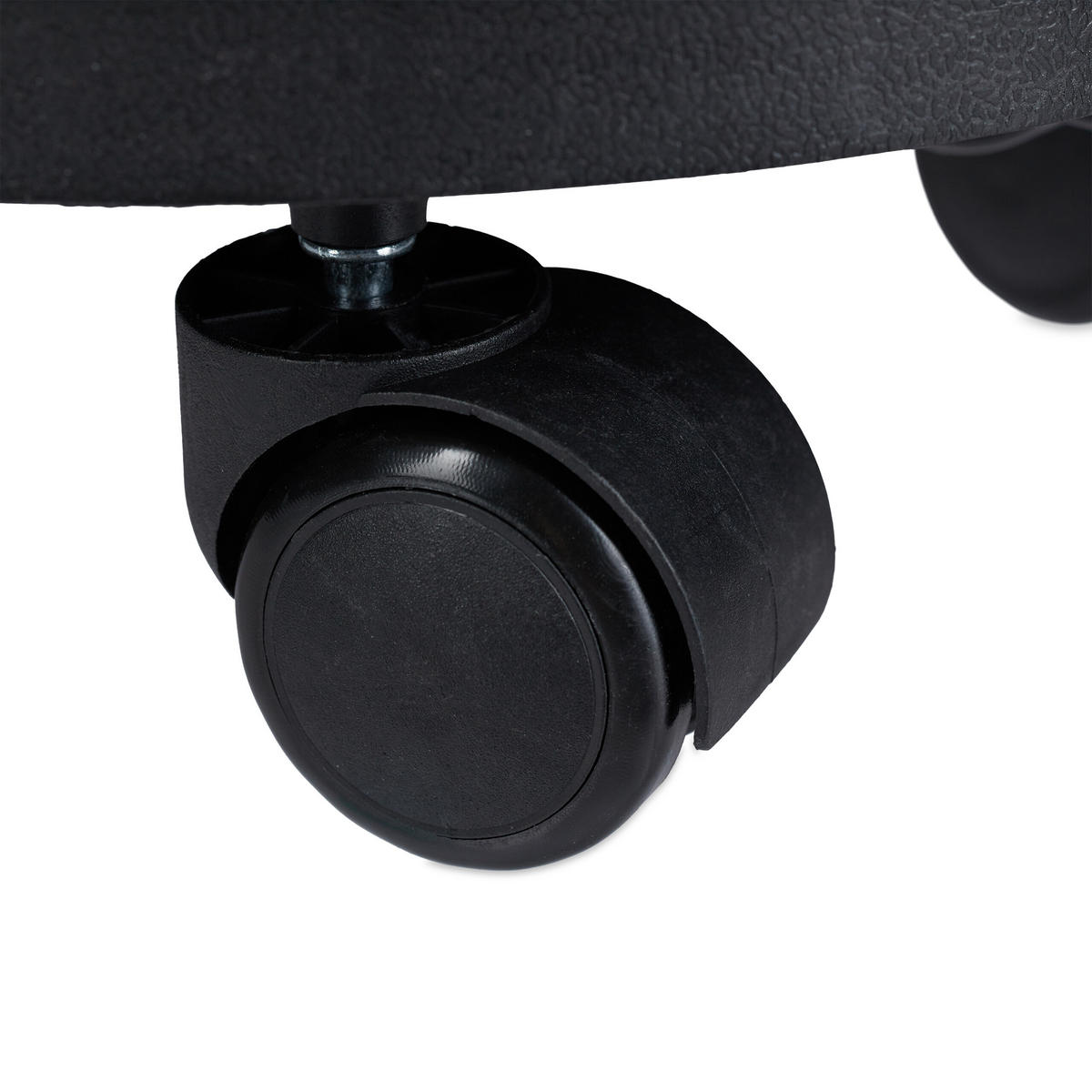 PFLANZENROLLER Schwarz 2er-Set 30 cm - Schwarz, Kunststoff/Metall (30/9.5/30cm) - Relaxdays