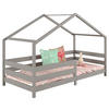 HAUSBETT RENA 90X200 CM - Grau, Holz (96/138/206cm) - IDIMEX