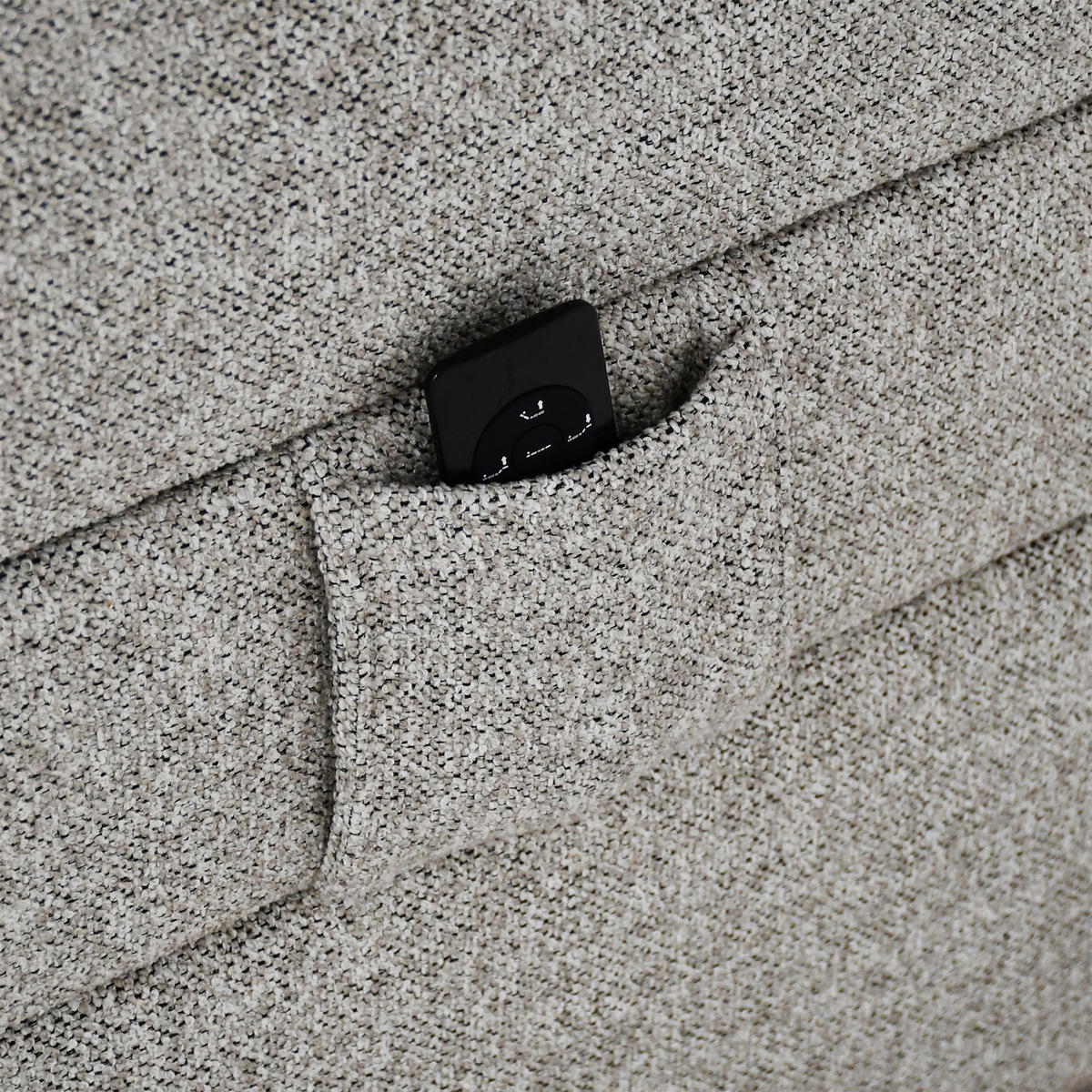 BOXSPRINGOVÁ POSTEL Romeo s elektrickým polohováním matrace, 140x200 cm, tmavě šedá - tmavě šedá, textil (140/200cm) - Beautysofa