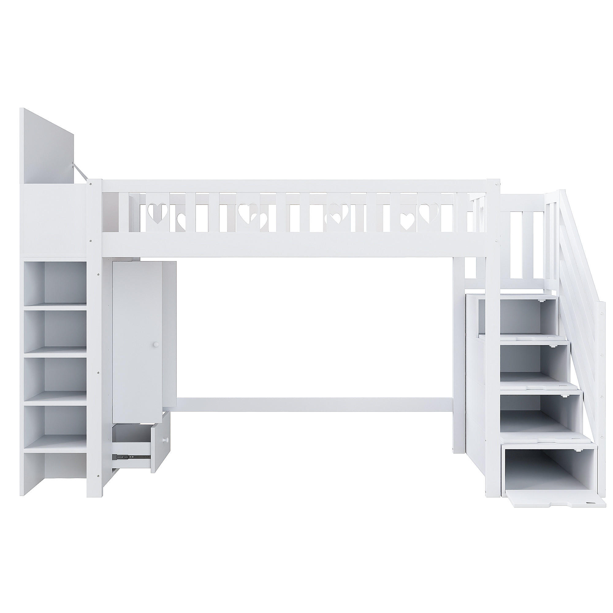 HOCHBETT 90/200 cm Weiß - Weiß, Holz - Raumix
